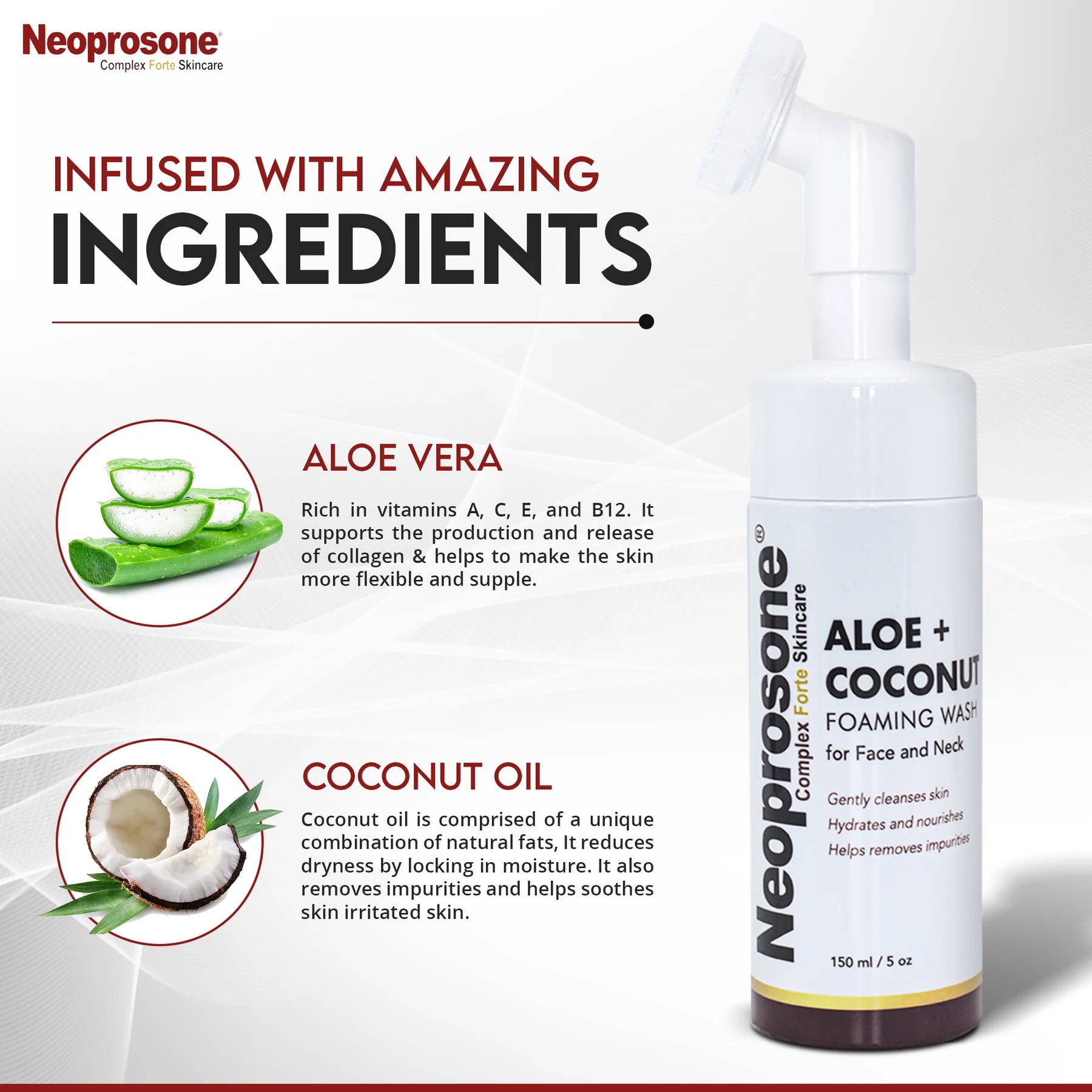 Neoprosone   Aloe   +   Coco   Nettoyant   Moussant   150ml