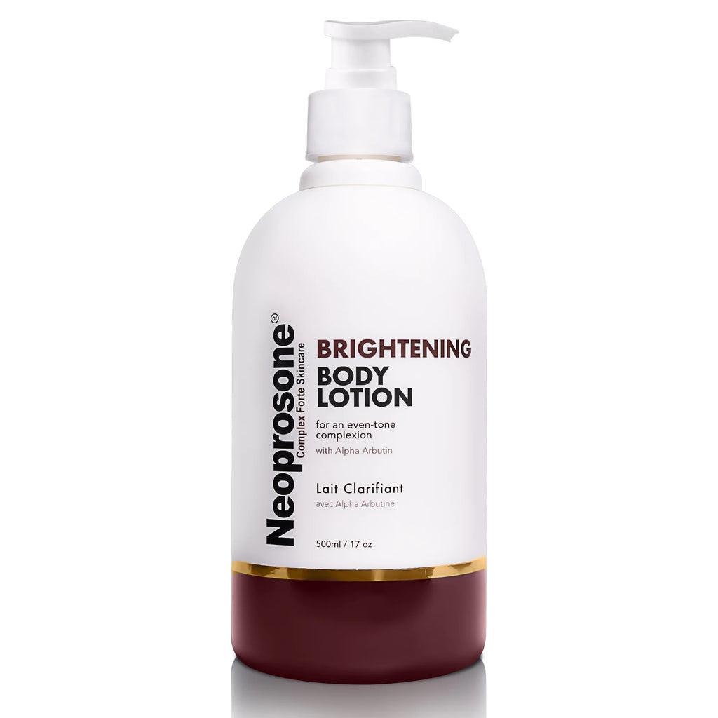 Neoprosone – Lotion Éclaircissante pour le Corps avec Pompe (400 ml / 13,5 oz)