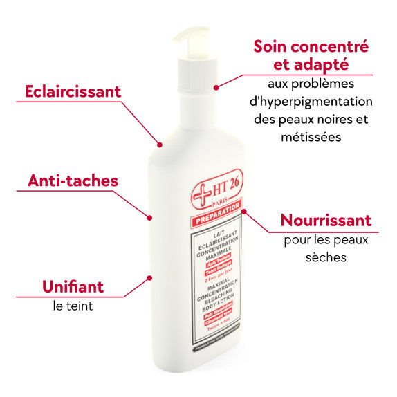Lait Éclaircissant Concentration Maximale – HT26® Paris